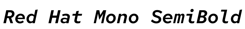 Red Hat Mono SemiBold