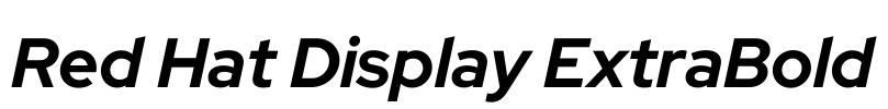 Red Hat Display ExtraBold