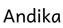 Andika 字体图片