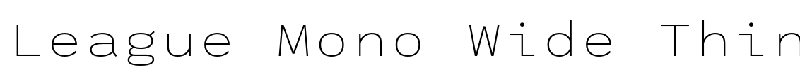 League Mono Wide Thin