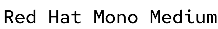 Red Hat Mono Medium