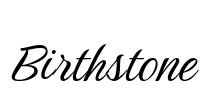 Birthstone 字体图片