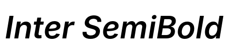 Inter SemiBold