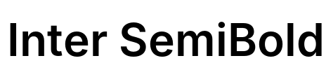 Inter SemiBold